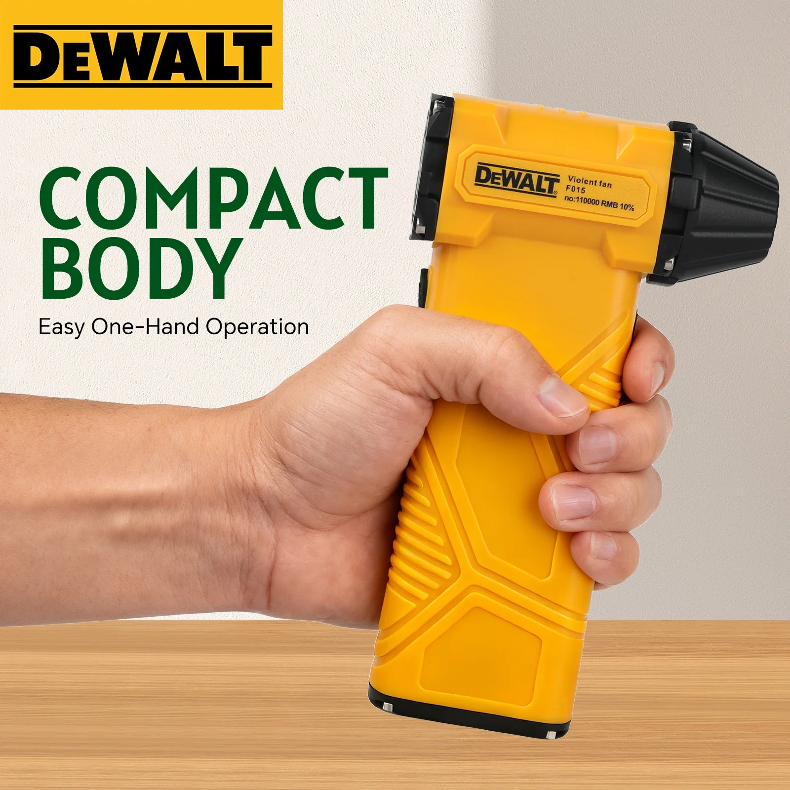 2026 DEWALT Mini Powerhouse High - Speed Brushless Turbine Fan: Effortlessly Handles Dust Blowing, Cleaning, Water/Snow Blowing