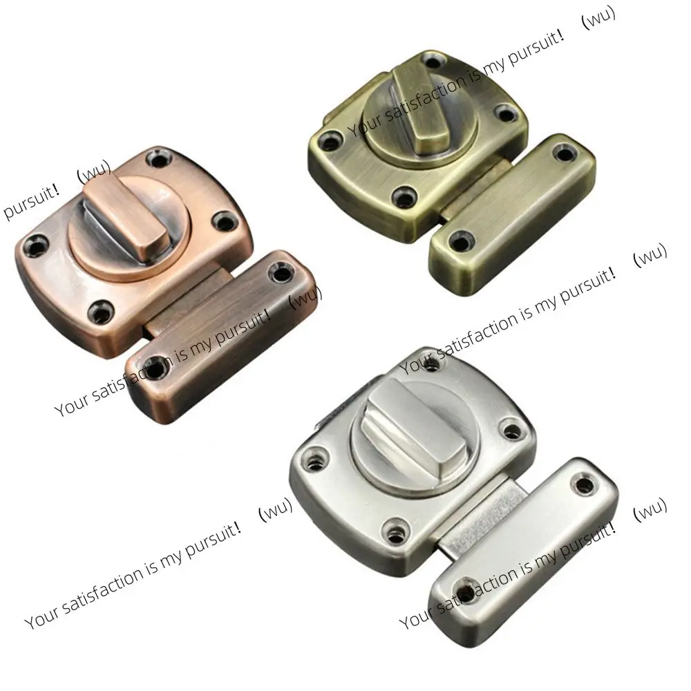 for Universal Door Latch Sliding Door Lock Rotatry Switch Gate Latch Zinc Alloy Door Bolt with Mounting Screws Home Security