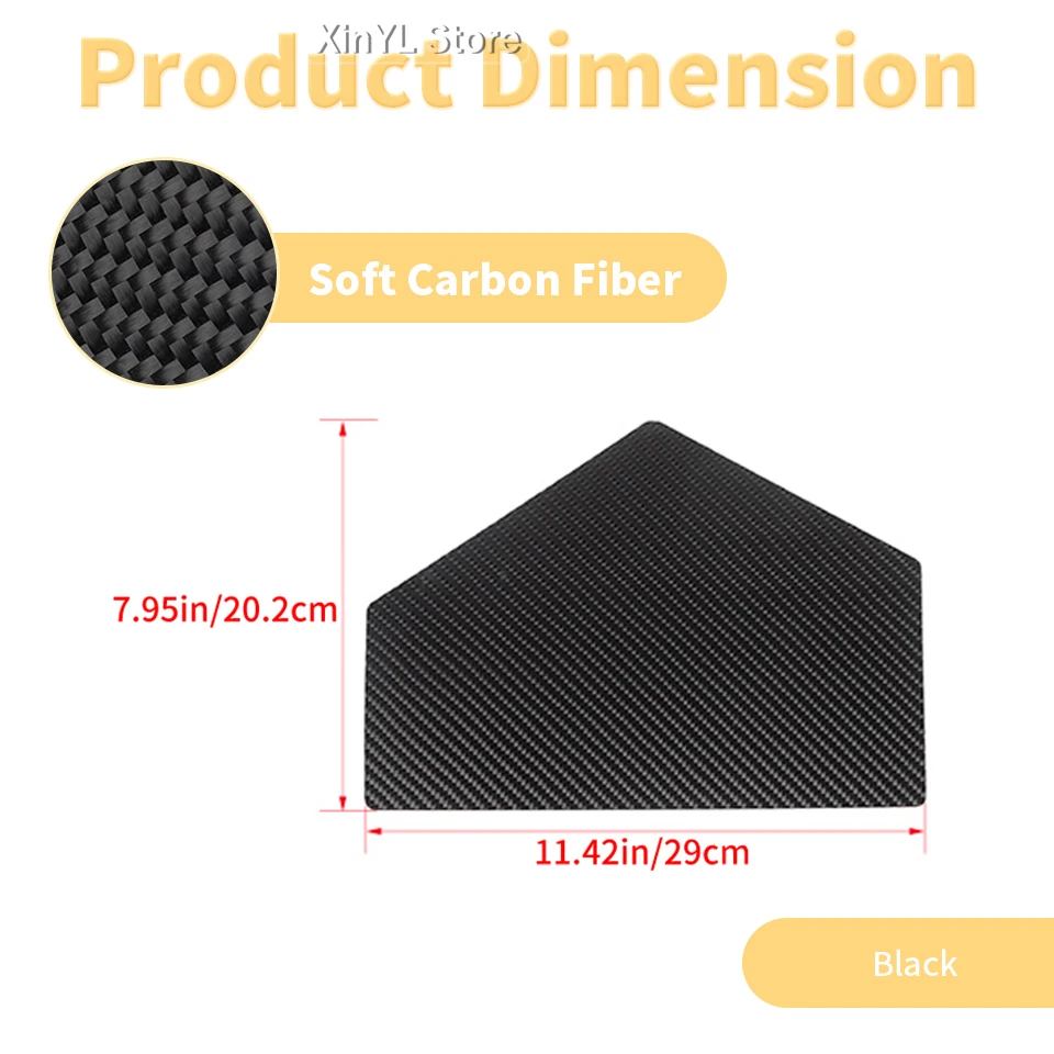 Co-pilot Side dashboard carbon fiber-patterned storage compartment trim strip For Polaris RZR PRO XP Uitimate 2021 Up