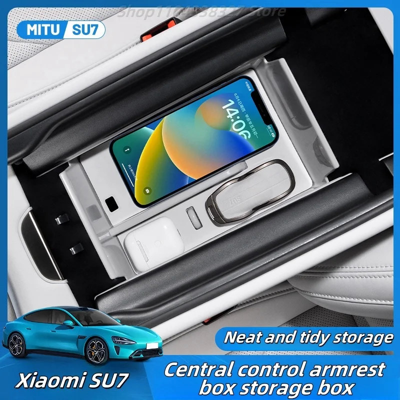 

Xiaomi SU7 Storage Box Central Control Armrest Box Storage Box Modified Car Storage Box Interior Accessories