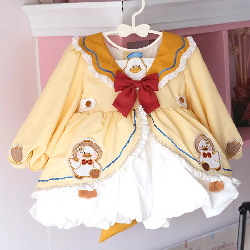 Josaywin Dress for Girls Baby Birthday Princess Party Vestidos Infantil Lolita kawaii Wedding Dress Girl Yellow Children Dresses