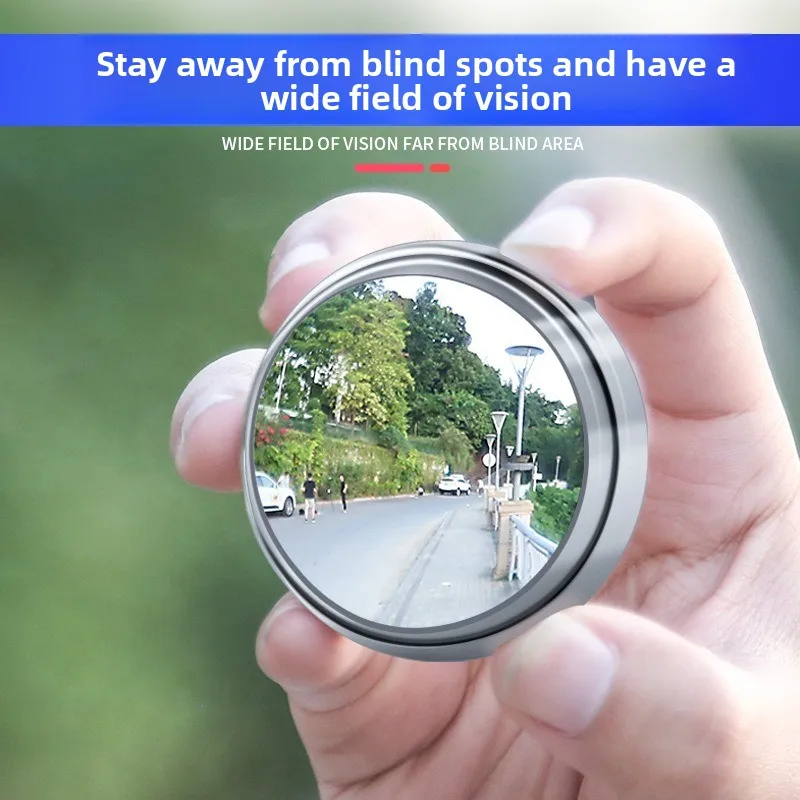 2Pcs Car Blind Spot Mirror 360° Rotatable HD Waterproof Convex Rear View Auxiliary Mirror for Auto SUV Sedan Truck