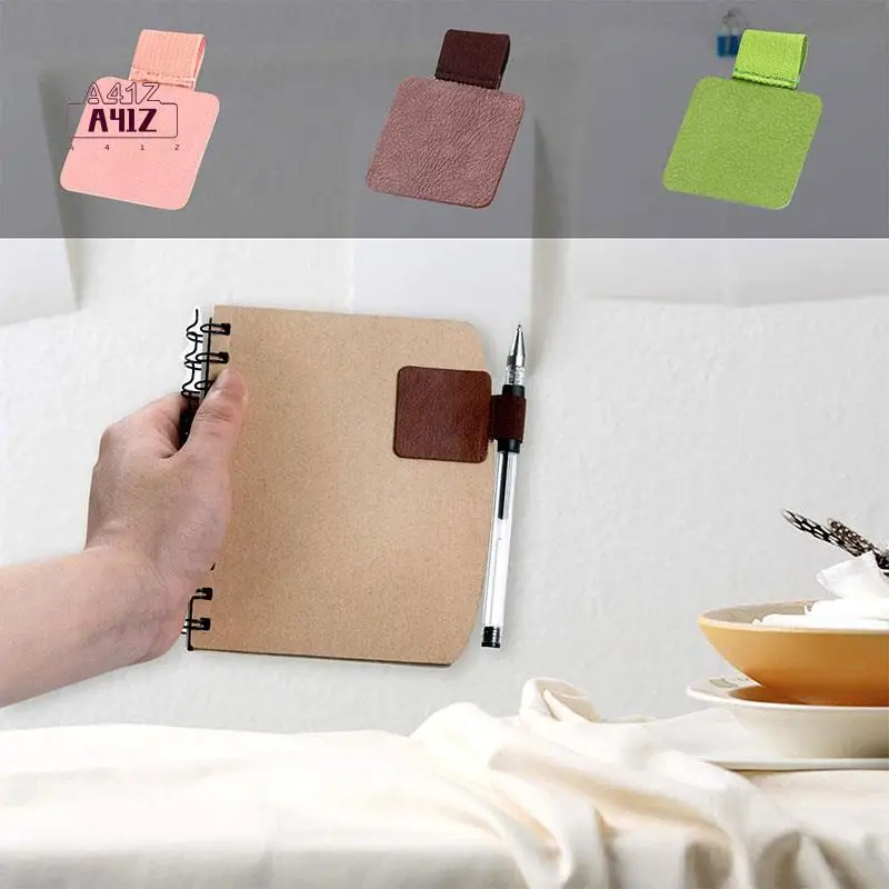 A41Z-12 Pack Pen Loop Holder, Self-Adhesive Pen Holder Pencil Elastic Loop For Notebooks, Journals, Calendars