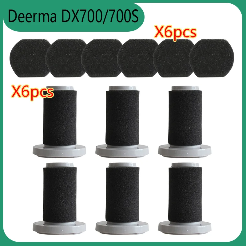 For Deerma DX700 / DX700S Vacuum Cleaner Filter Haipa Sponge Sleeve Filter Cotton Deep Filtration Replacement Accessories