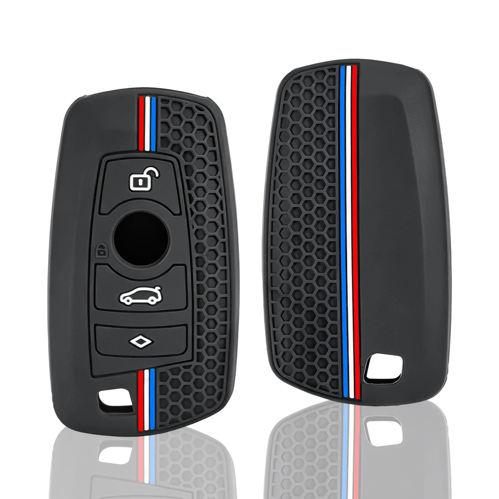 Soft Silicone Remote Key Cover for BMW 1 2 3 4 5 6 7 Series X1 X2 X3 X4 X5 Series Soft Silicone Key Shell Flexible Remote Shell