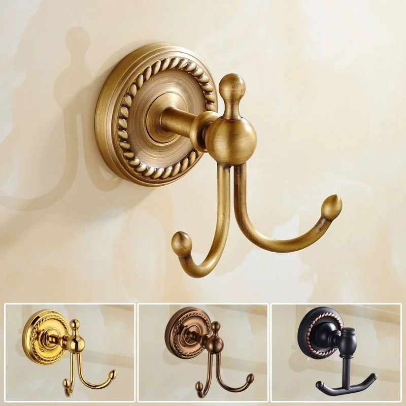 

Creative Robe Hook Brass Gold Bathroom Clothes Hook Rose Gold Wall Towel Hook Special Antique Key Hat Bag Hanger Bathroom Hanger