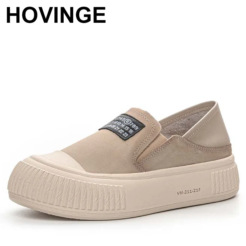 

Genuine Leather Loafers Shoes For Women Mixed Colors Slip On Flats Shoes 2024 New Spring Luxury Square Toe Soft Shoes