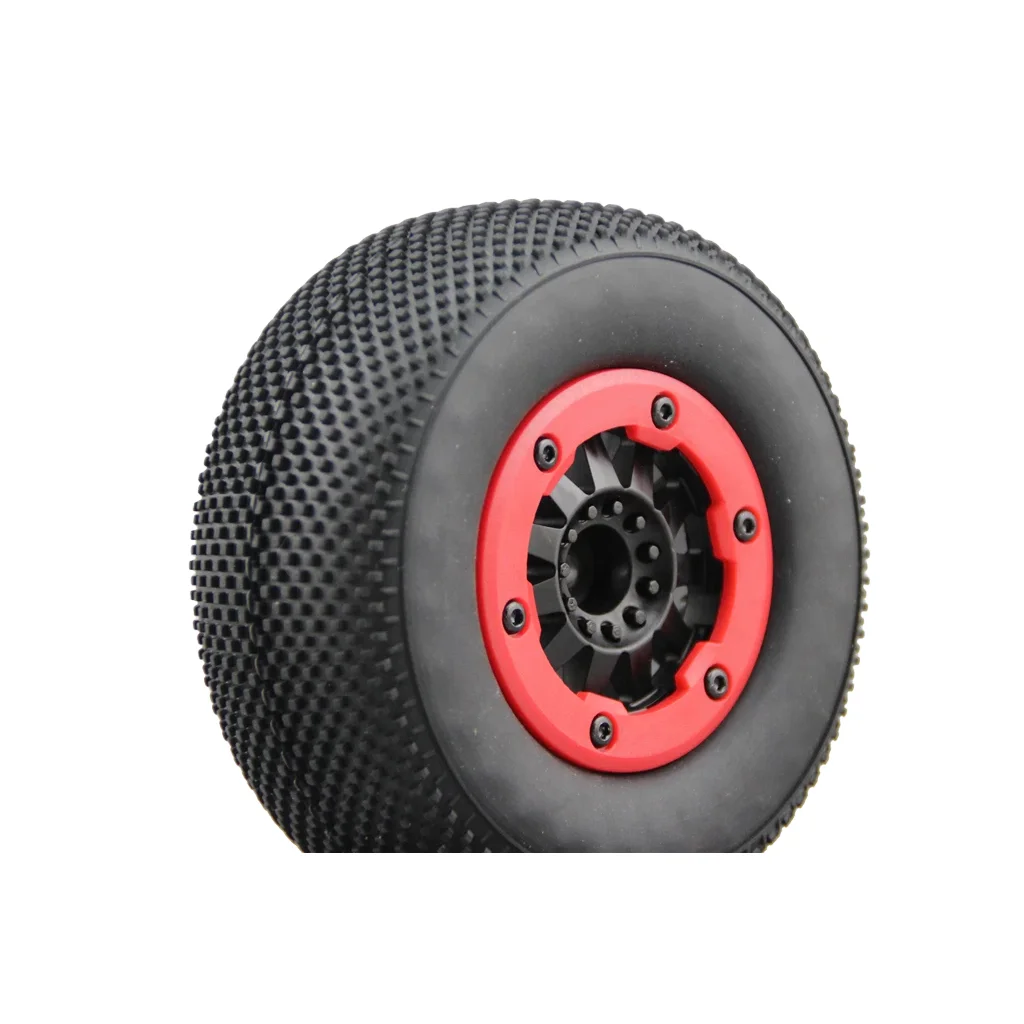 4pcs RC 1/10 Bead Lock Short Course Tire Tyre Set 12mm hex 1/2 offset SC Tire For TRAXXAS SlASH 30001