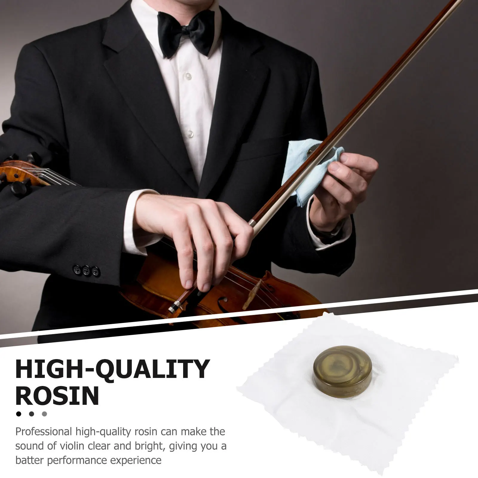 

Violin Rosin Small Round Block High Viscosity Maintenance Tool For String Instruments Professional Rosin For