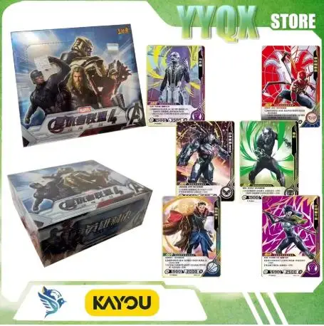 Kayou Official Marvel Hero Duel Trading Cards Booster Box Vol 1 Avengers Endgame Iron Man Thor Spider Man Premium Collectible
