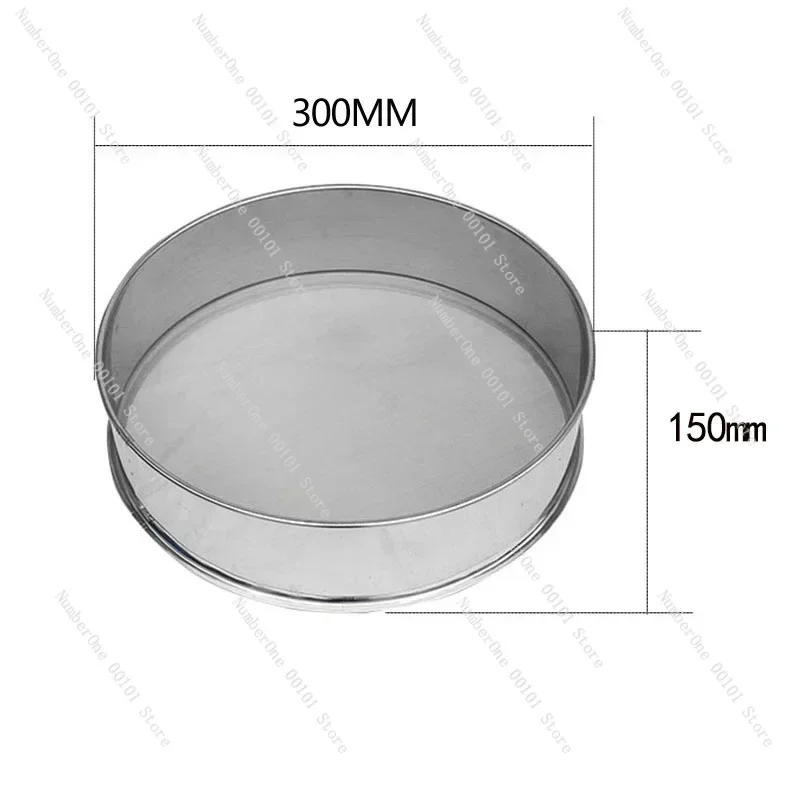 Diameter 30CM Height 10CM / 15CM SUS All Stainless Steel Sieve For Electric Vibrating Machine Optional Mesh