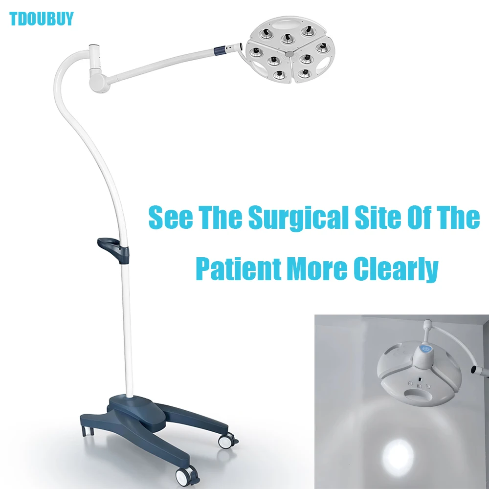 KD-2012L-5 LED Shadowless Surgical Lamp, 5 Holes 65000Lux 4500K, CE & EUDAMED Registered, Floor/Flange Mount for Clinic Hospital