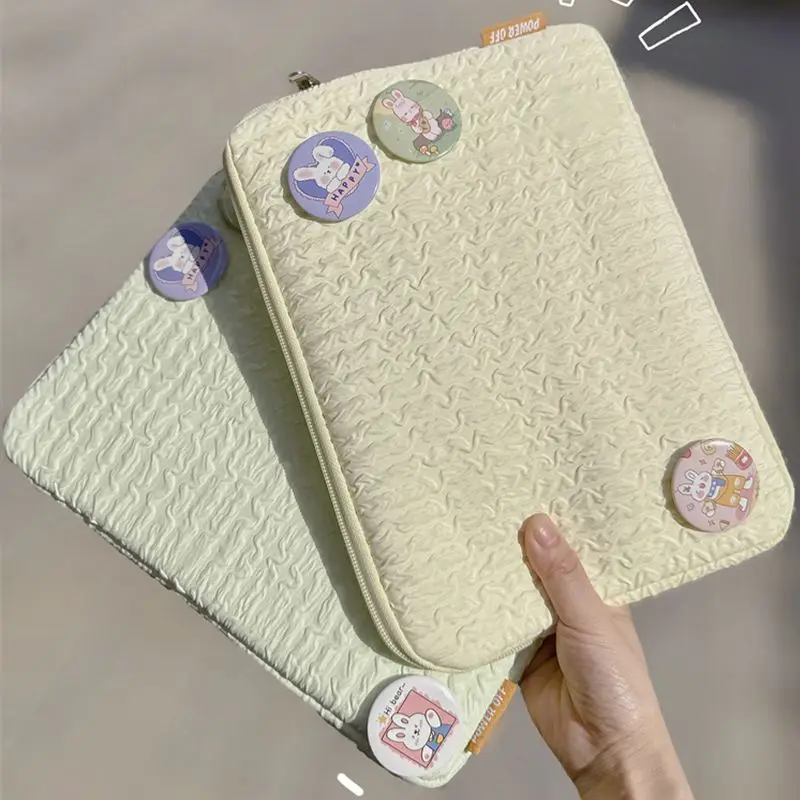 Pure Color Simple Storage Bag 11-13 Inch Tablet Laptop Liner Sleeve Soft Pouch for Ipad Air4 5 Pro11 12.9 10th Cover Mac Case