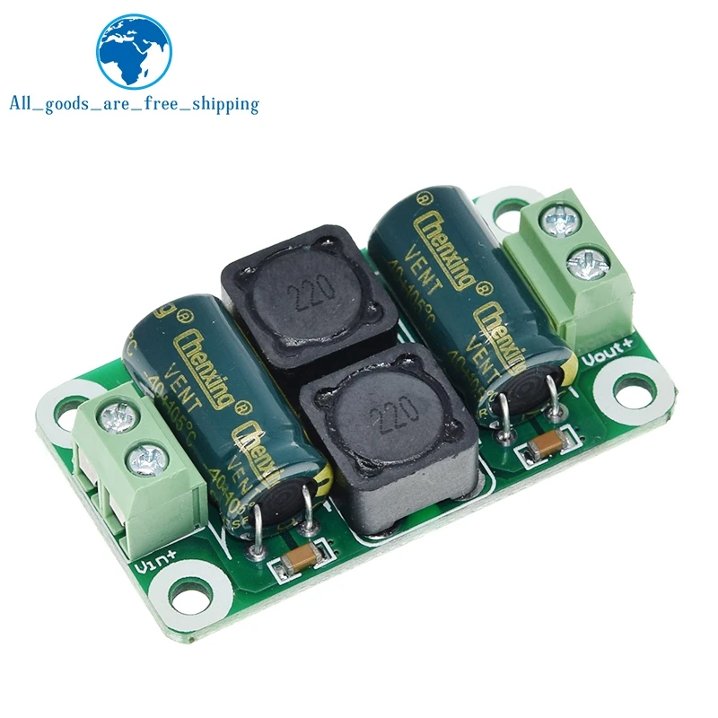 TZT DC Power Supply Filter Board 0-50V 4A Class D Power Amplifier Interference Suppression Board Car EMI Industrial Control