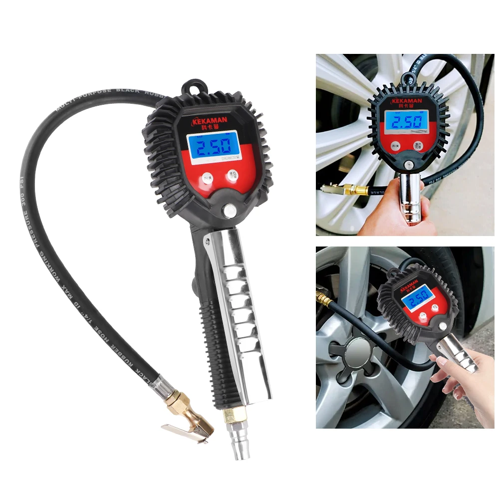 Multifunctional 0-16Bar Car Motorcycle Digital Tire Inflator Inflator Pump Tools Tire Air Pressure Monitoring Gauge Tester