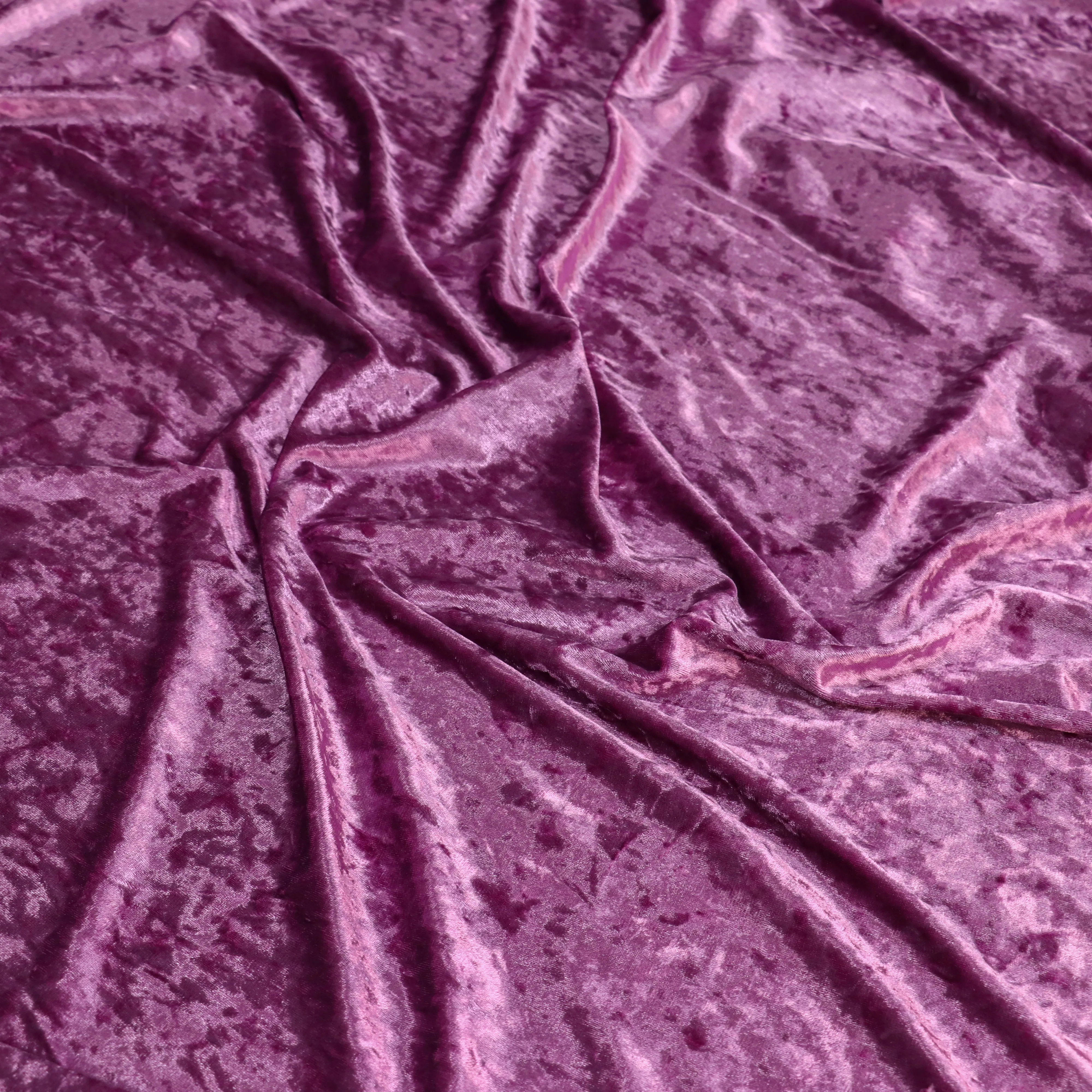Ice Texture Stretch Velvet Designer Fabric with Fluid Drape and Soft Hand for Boutique Skirt Making and Refined Event Ensembles