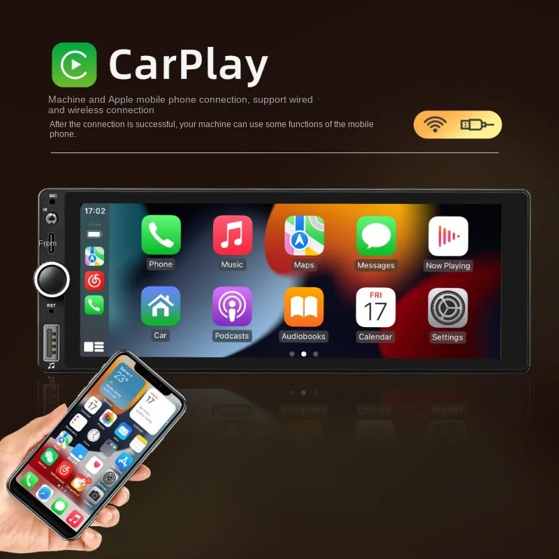 New 6.86-Inch Android System Car GPS Navigation Wireless CarPlay HD Reversing Image All-in-One Machine carplay