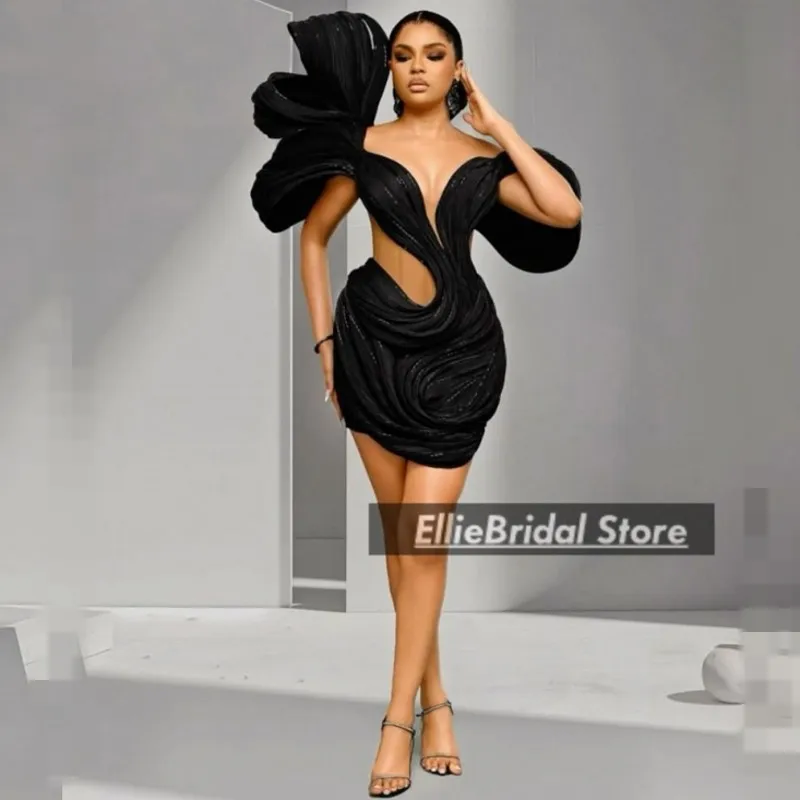 

Vestidos De Gala Design Cocktail Dresses Pleats Mini Party Dress For Women Sweetheart Corset Prom Gowns Customized