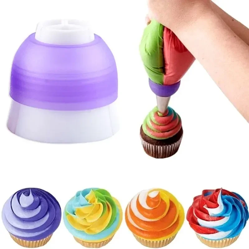 

3pcs Tulip Icing Piping Nozzles Converter Stainless Steel Leaf Flower Cream Pastry Tip Kitchen Cupcake Cake Decorating Tools