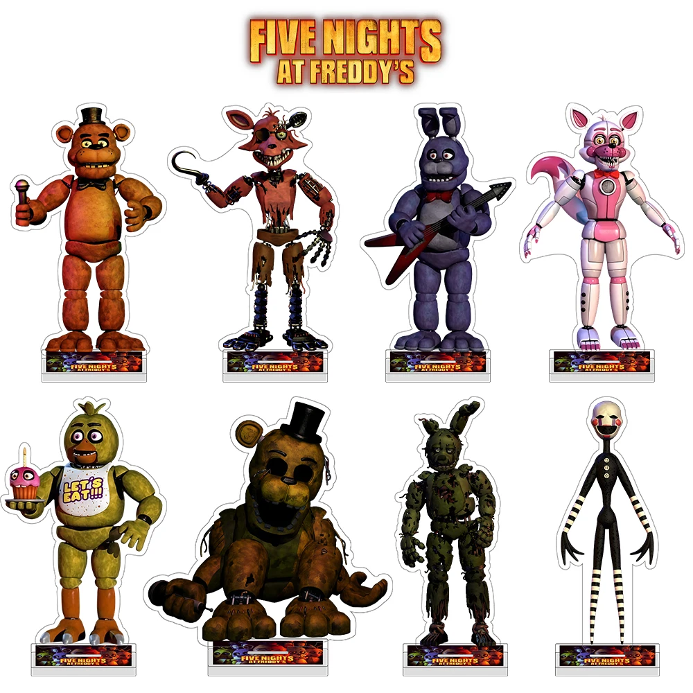 FNAF Five Nights at Freddy's Foxy Golden Freddy Bonnie Freddy Fazbear Chica Springtrap Mangle The Puppet Acrylic Stand keychain