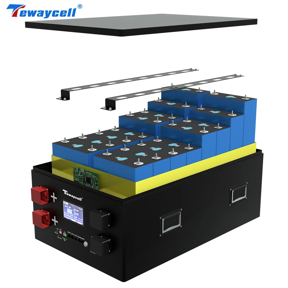 DIY Kits 280ah 304Ah LiFePO4 Battery Case Box Smart BMS JK Box for 48V 51.2V 15kwh Solar Energy ESS Active Balancing Module