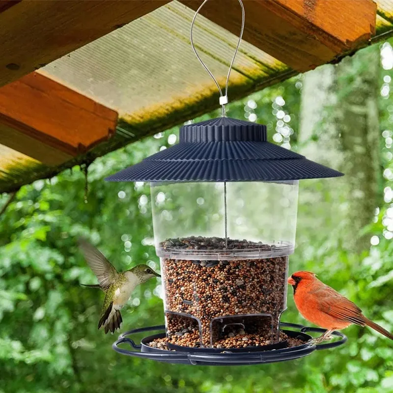 Gazebo taman tahan air, hiasan Taman jenis rumah pemberi makan burung kolibri otomatis dapat ditarik