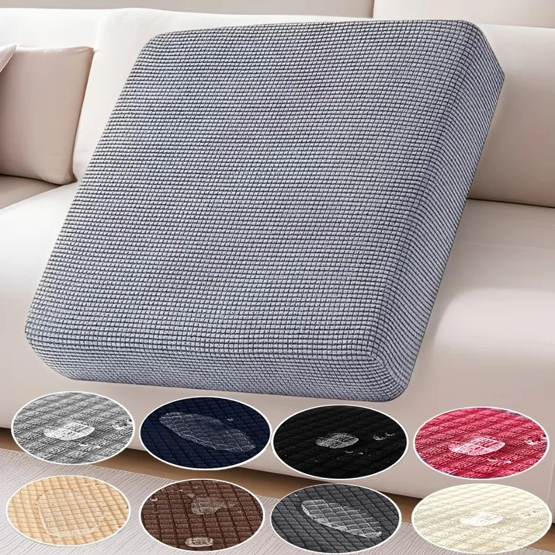 

Waterproof Jacquard Sofa Seat Cushion Cover for Living Room Kids Furniture Protector Polar Fleece Stretch Sofa Covers Removable