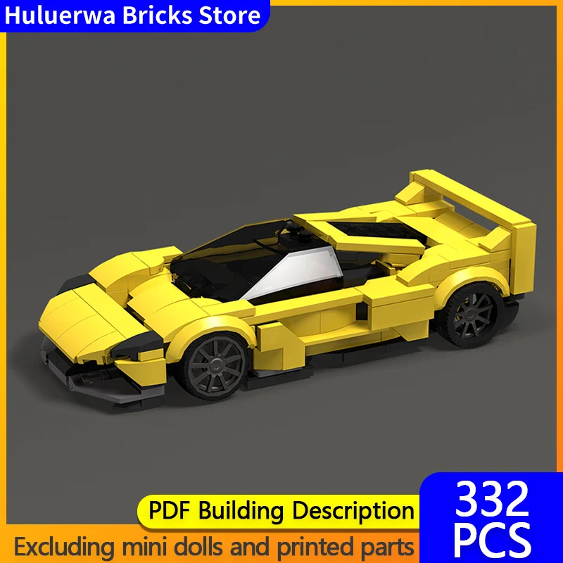 

Модель скоростного гоночного автомобиля MOC, строительные кирпичи F88 CS, верхний уровень, спортивный автомобиль, модульная технология, детские праздничные подарки, сборные игрушки