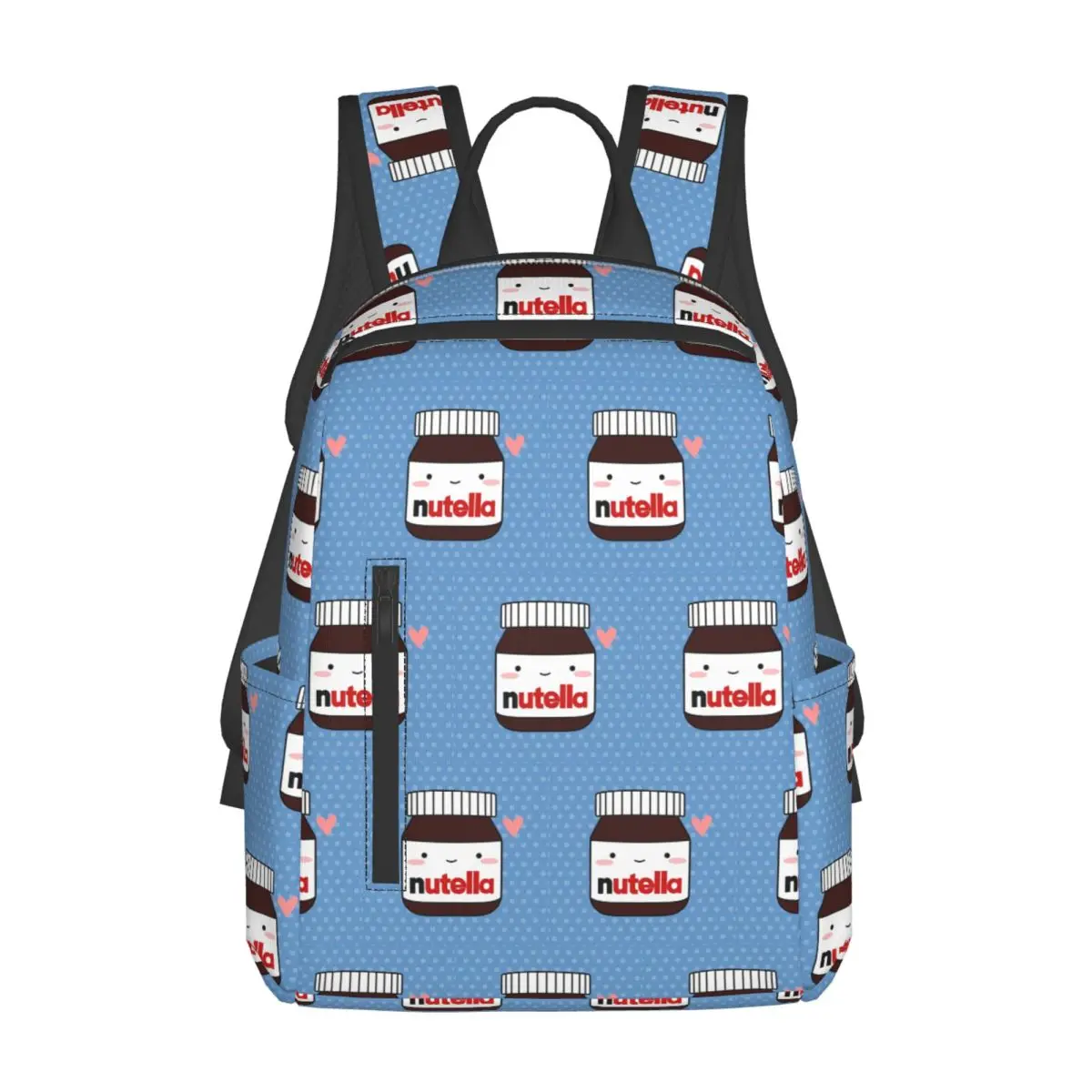 

Cute Nutella Jar Backpack Daypack Large Capacity Children BookBag School Bag Shoulder Bags for Men Women