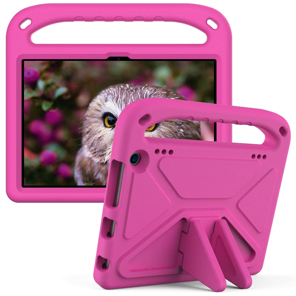 Shockproof EVA Hand-held Stand Cover Case For Amazon Kindle Fire HD 8 2022 HD8 Plus 2020 8.0 Inch Fire 7 2022 Case Kids Tablet