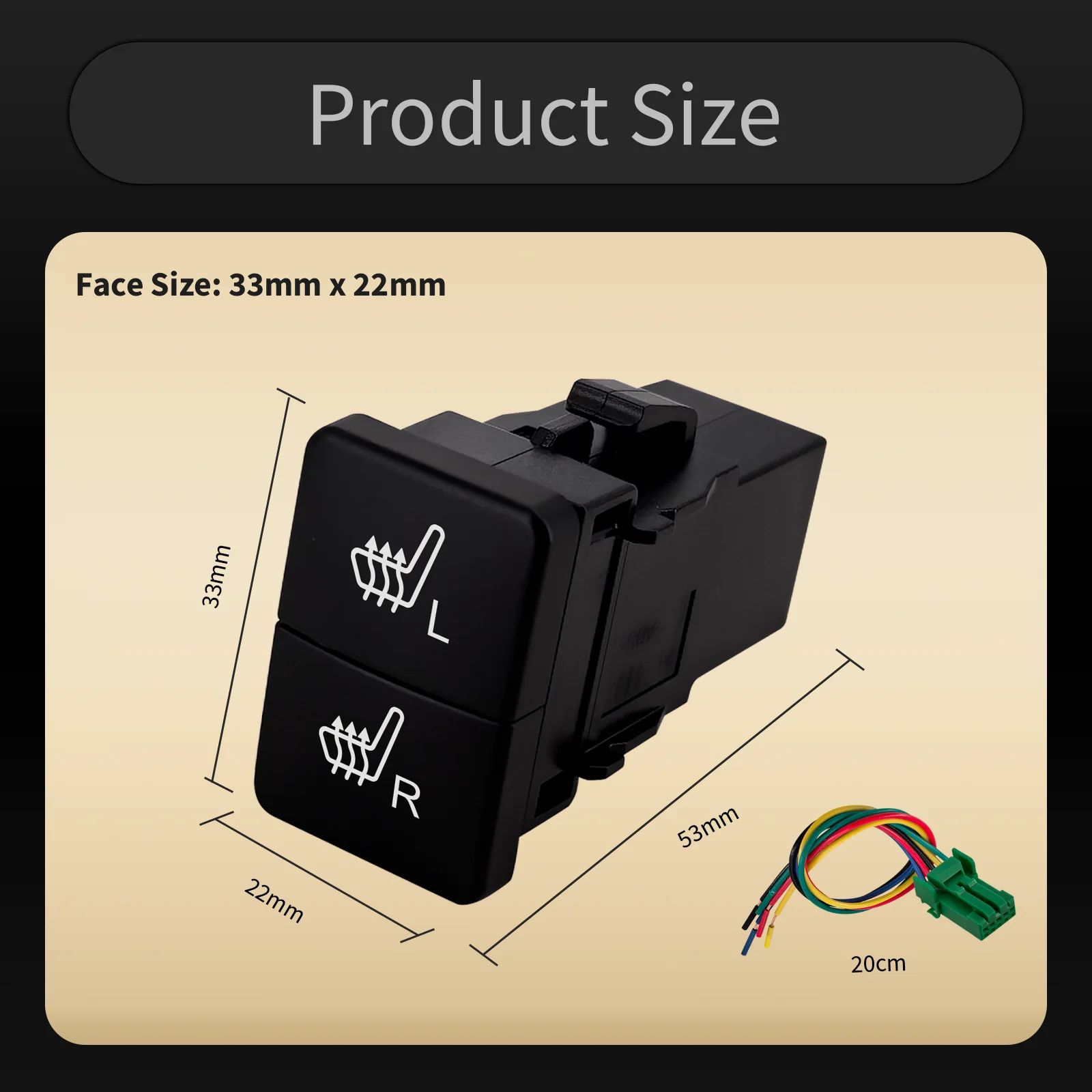 12V Green Blue LED Dual Push Button Switch Trac/ESC Off, LED/Power ON-OFF For Isuzu D-Max, MU-X & Mazda BT-50 2020~2025