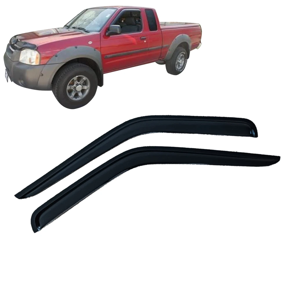 

Window Visor for NISSAN FRONTIER D22 Extended Cap 1998 1999 2000 2001 2002 2003 2004 Wind Deflectors Rain Guards Door Visor Vent