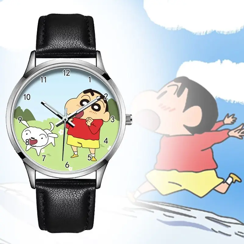 

Crayon Shin-chan Animation Peripheral Quartz Belt Couple Watch Fashion High-looking Temperament Simple Cartoon Watch Gift