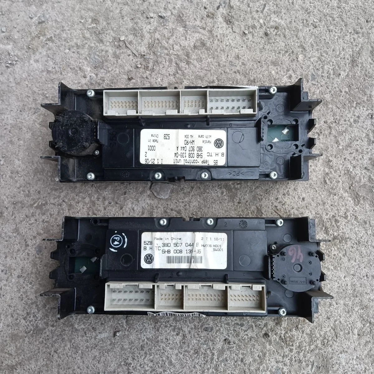 Pour VW Golf 4 Bora MK4 Passat B5 voiture démontage d'origine utilisé automatique A/C chauffage panneau de commande de climatisation unité interrupteur