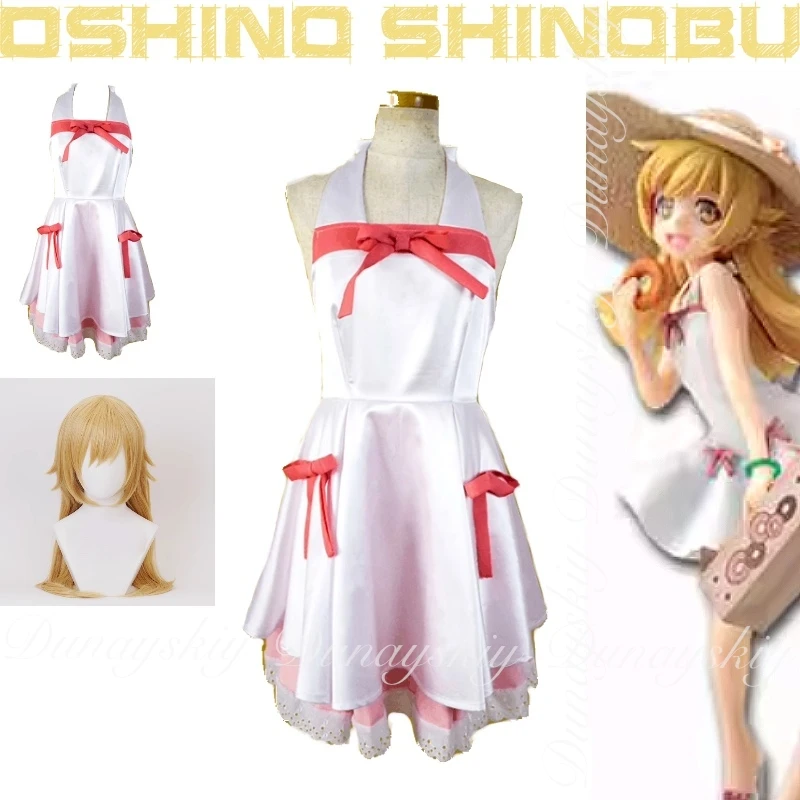 

Nisemonogatari Anime Oshino Shinobu Cosplay The Vampire A Blonde Girl With Fair Skin And Golden Eyes Cosplay Costume Full Of Set