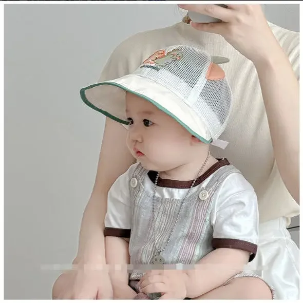 

Baby Hat Summer Breathable Mesh Wide Brim Baseball Cap for Boys Girls