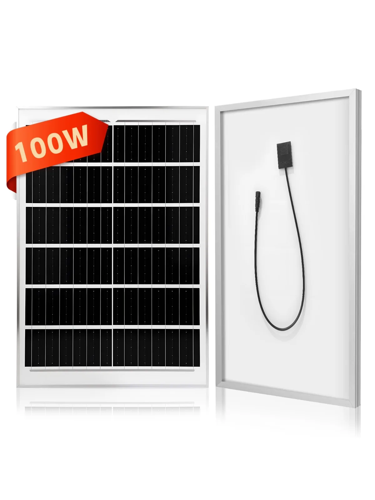 Panel słoneczny 100W 6V do oświetlenia ulicznego, szybka zewnętrzna ładowarka solarna, wodoodporny IP65, 53x35cm, wysoka wydajność, do zasilania bateryjnego. — 2