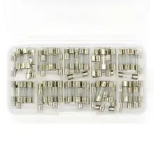 100pcs 5x20mm Glass Tube Fuses Assorted #6