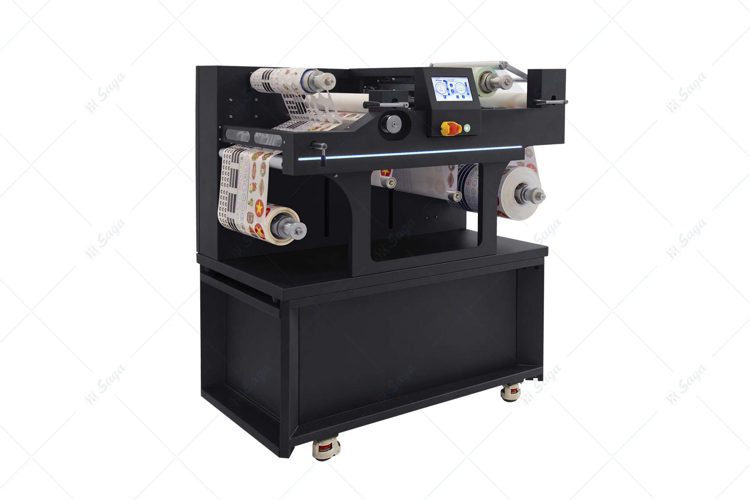 Desktop Label Cutter with Laminating/Die Cutting/Wasting/Slitting/Rewinding in One Machine