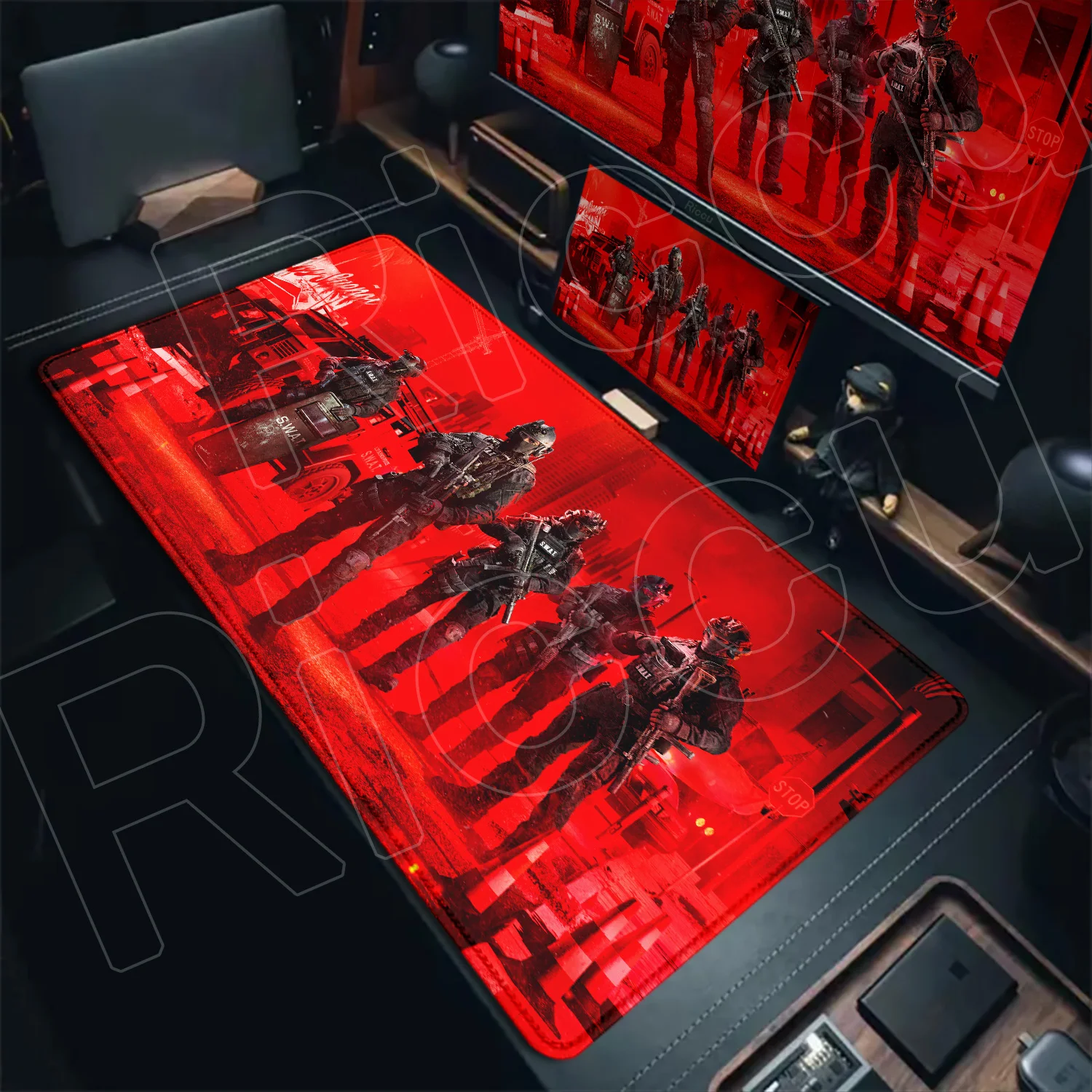 

XXL HD printing Game Ready or Not Mouse Pad Rug Non-slip Thickened Large Writing Lockedge Office Student Gaming Cushion Desk Mat