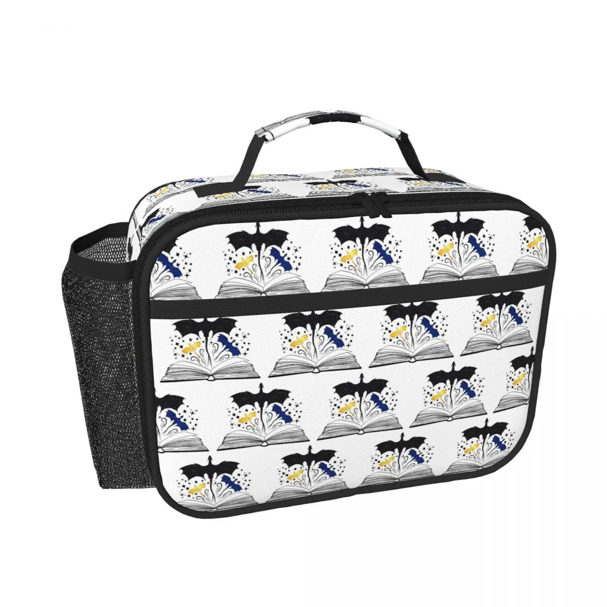 Fourth Wing And Iron Flame Dragons Book Isolierte Lunchtasche für Damen und Kinder, tragbare Lebensmittelboxen, Thermo-Lunchbox-Tragetasche