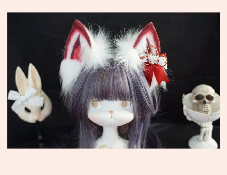 Diadème d'oreille de torche d'anime japonais, accessoires Lolita, bandeau Cosplay, oreilles