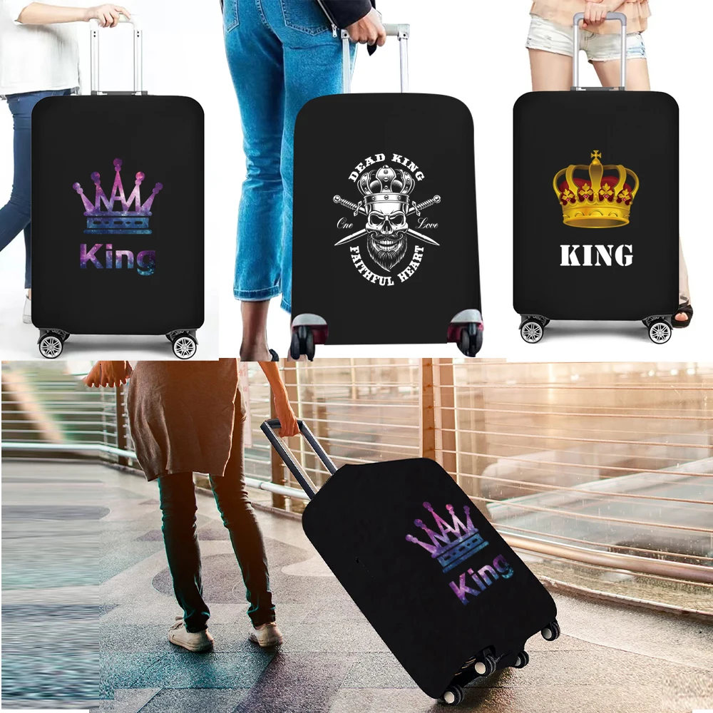 

Luggage Case Suitcase Protective Cover Travel Accessories King Printed Elastic Luggage Dust Cover Apply To 18''-28'' Suitcase