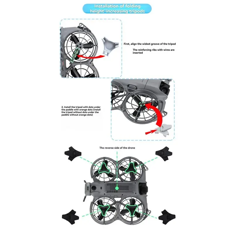 【NEWLY】For DJI NEO 2 Accessories For DJI NEO 2 Body Protection Kit Bumper+ Protective Cover+ Landing Gear