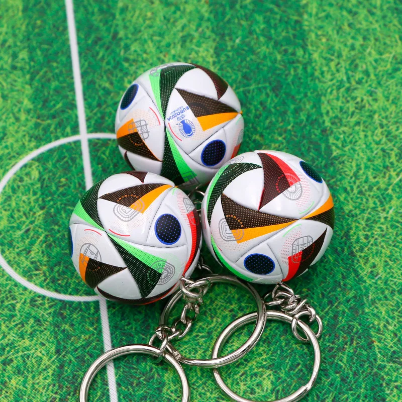 Football key chain pendant souvenir fans small gift bag pendant key chain gift.