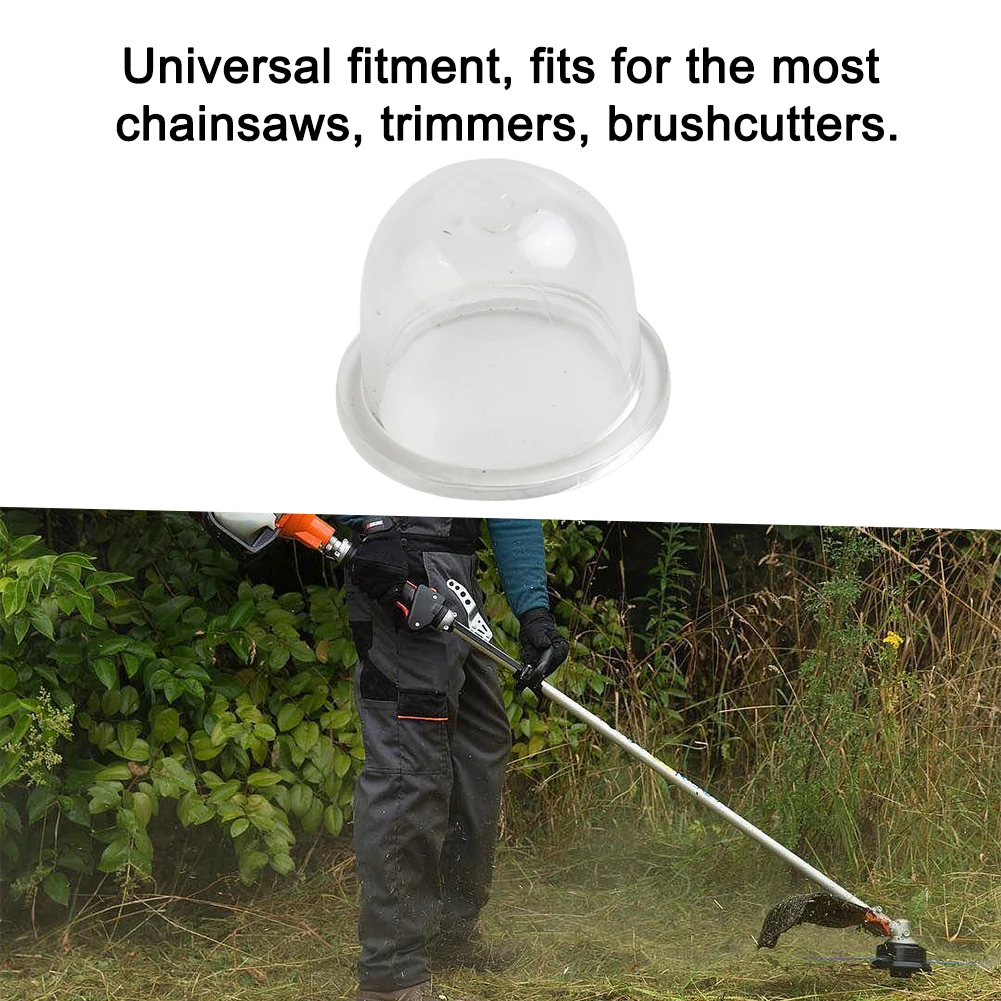 10pcs Fuel Primer Bulb For Hedge Strimmers Trimmer Chainsaws Plastic Primer Transparent Parts Brand New Suitable