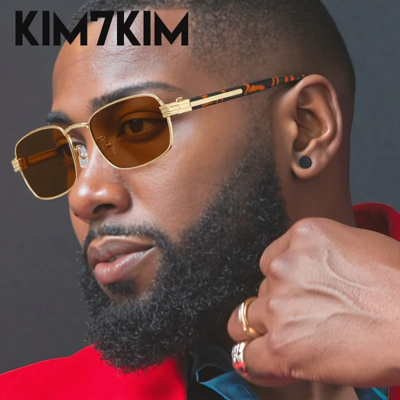 

Small Frame Steampunk Rectangle Sunglasses Men 2025 Luxury Brand Driving Shades Classic Square Sun Glasses Outdoor Retro Eyewear