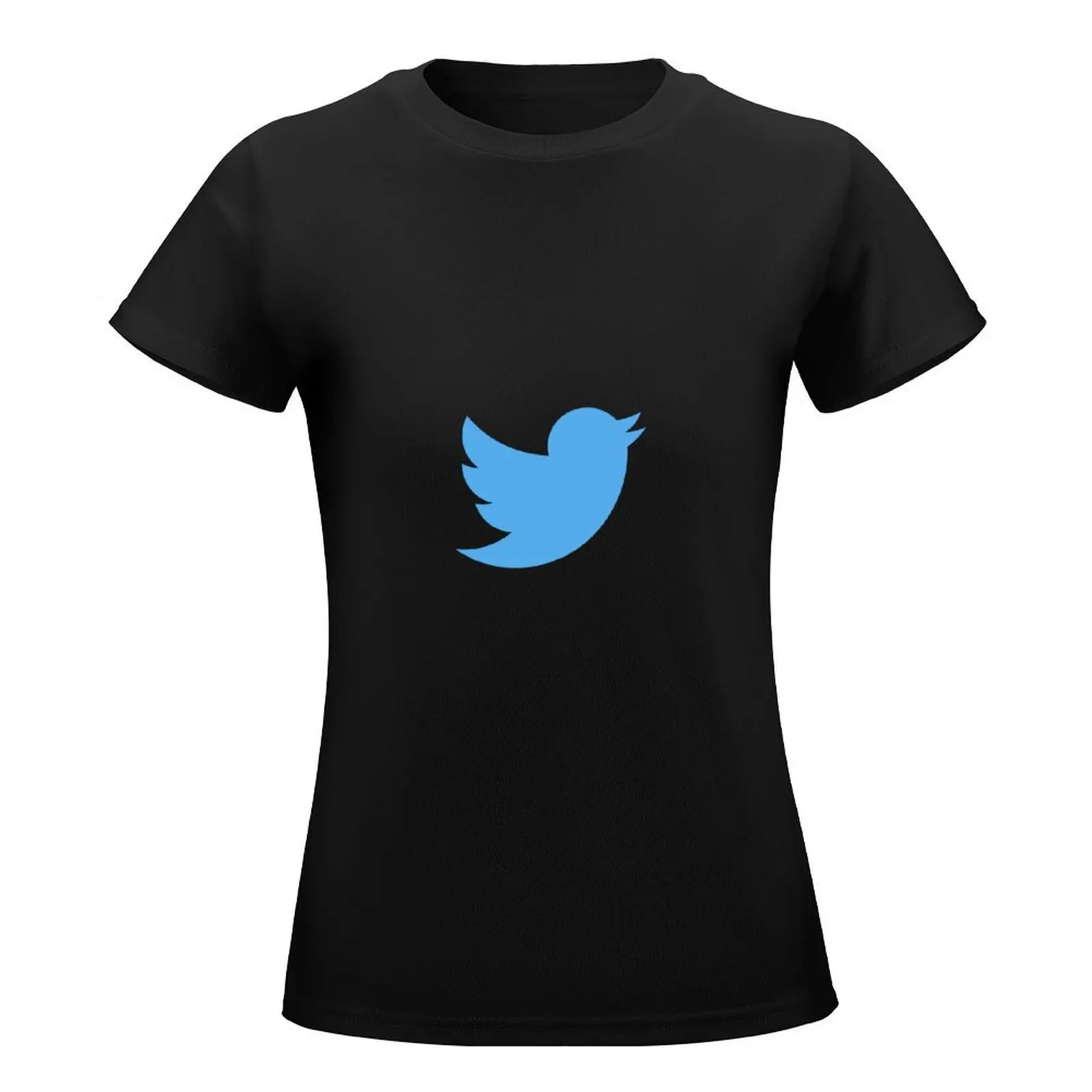 Twitter Logo T-Shirt cute tops Female clothing Women's cotton t-shirt