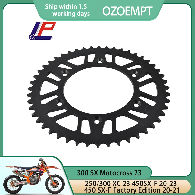 

Задняя звездочка для мотоцикла OZOEMPT 520-49T, подходит для 250/300 XC 23 300SX Motocross 23 450SX-F 20-23 450 годов, фабричное издание 20-21