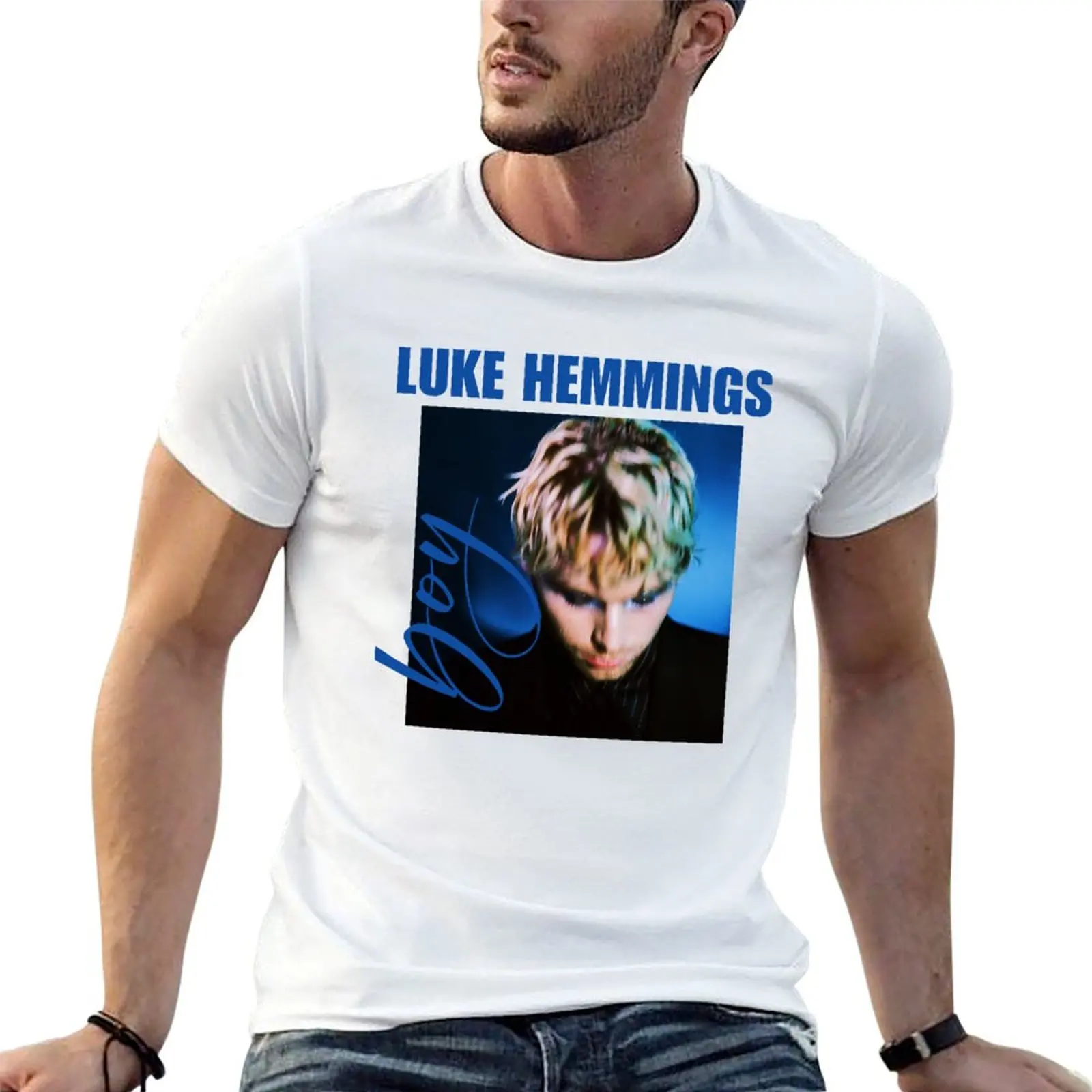 

t Hemmings cotton Luke Boy Hemmings Luke man tshirt quality Merch high T-Shirt shirts